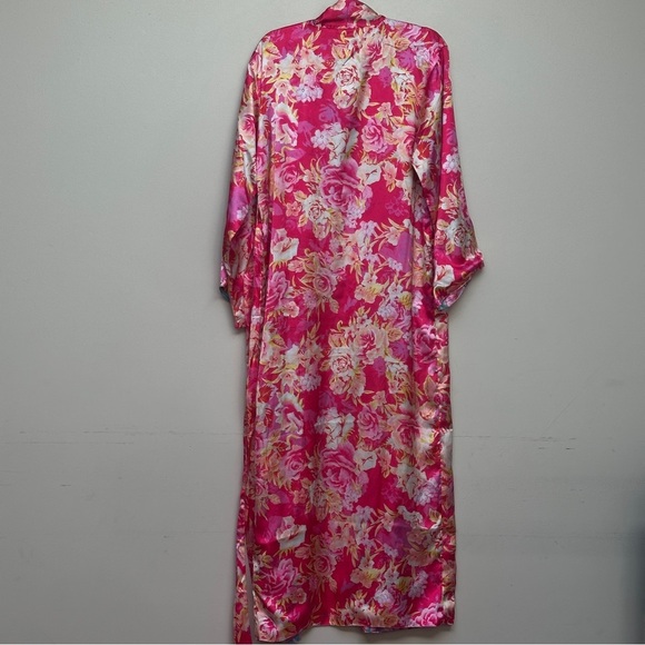 NASTYGAL Satin Floral Reversible Maxi Robe Size 4 - Picture 6 of 10